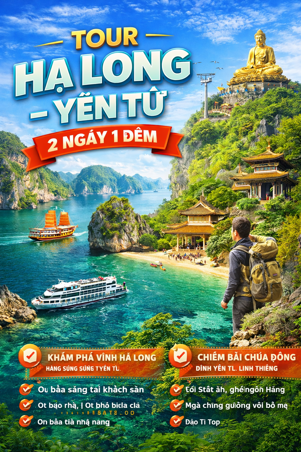 Tour Du Lịch Hạ Long - Chùa Đồng - Yên Tử 2 Ngày 1 Đêm