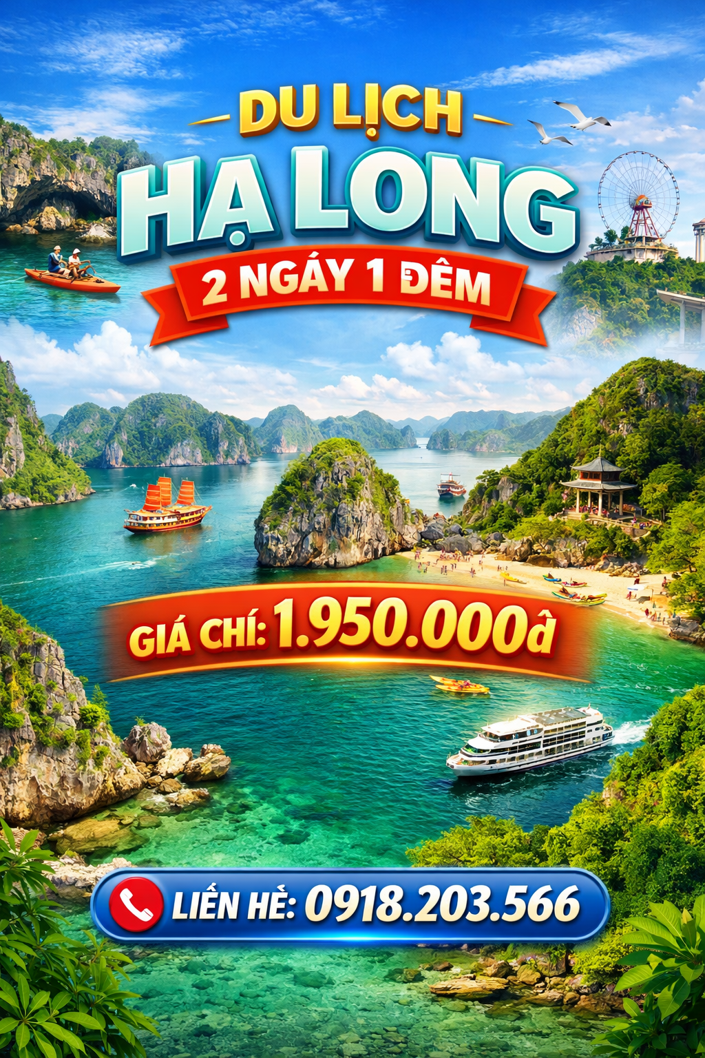 Tour Hạ Long 2 Ngày 1 Đêm Từ Hà Nội